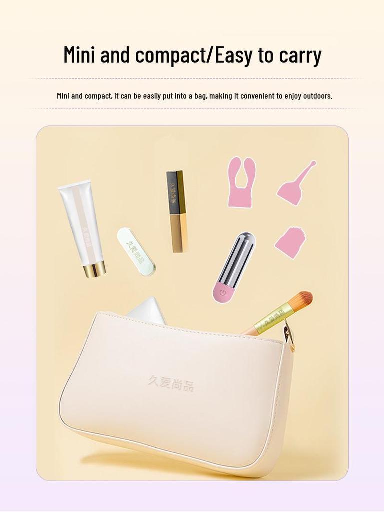 Electroplated Mini Vibrator: Silicone Head, Multiple Styles, Silver Bullet Egg