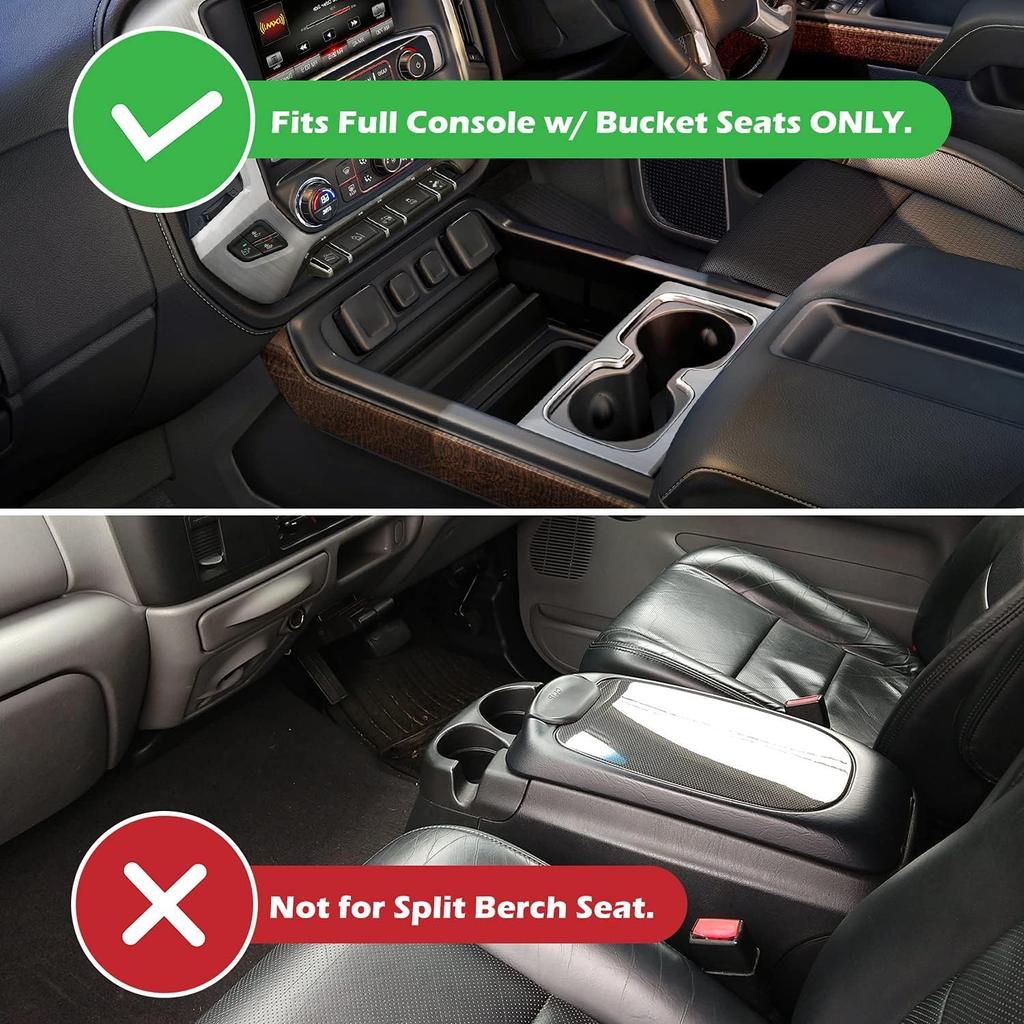 JOJOMARK Center Console Organizer Tray Fits For - GMC Sierra/Chevy Silverado 1500 Accessories, - Silverado/Sierra 2500 HD/3500 HD