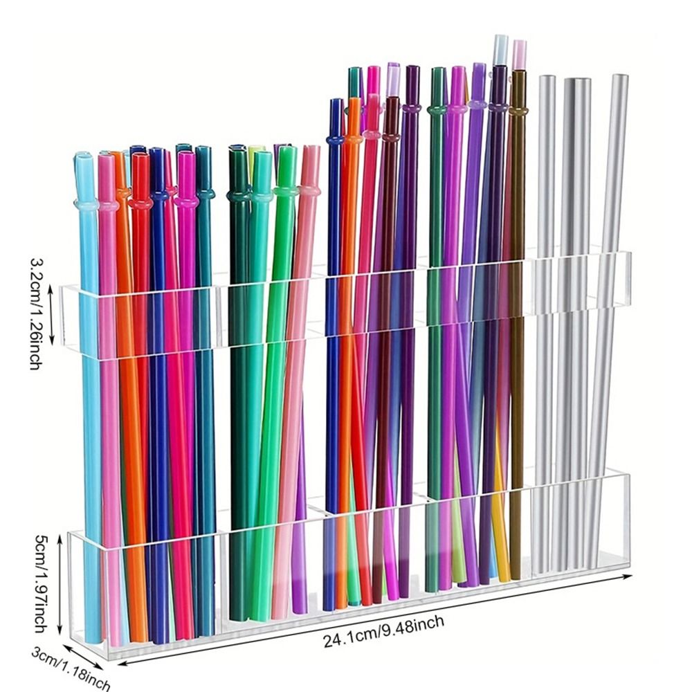 No Drilling Straw Storage Rack Reusable Cabinet Door Storage Container Restaurant Application