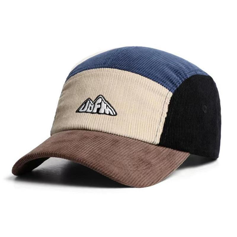 Кепка Регулируемая Snapback, Воздухопроницаемая Универсальная Полосатая Повседневная Кепка Вельвет Вышивка Бейсболка Универсальная Модная Для Повседневной Носки