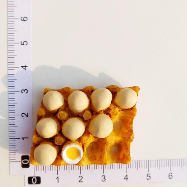 Creative Lovely Bread Milk Bacon Fried Egg Pan Resin Refrigerator Magnet Sticker