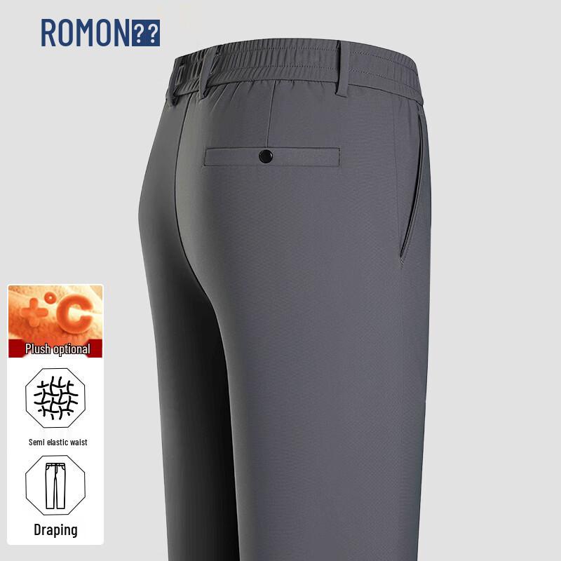 ROMON Мужские осенне-зимние прямые эластичные брюки в стиле business casual