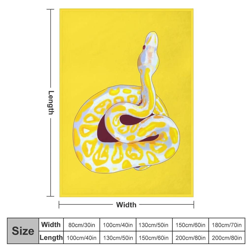 Albino snake Throw Blanket Sofa Quilt Cute Blanket Plaid