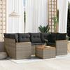 VidaXL Garden Lounge Set with Cushions 7 Pcs, Patio Sofas, Patio Furniture Set, Outdoor Furniture, Grey 3225801