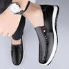 Высококачественные лоферы из спилковой кожи, модные, на мягкой подошве, удобные, офисная обувь для бизнеса, мужские слипоны на плоской подошве, обувь для вождения