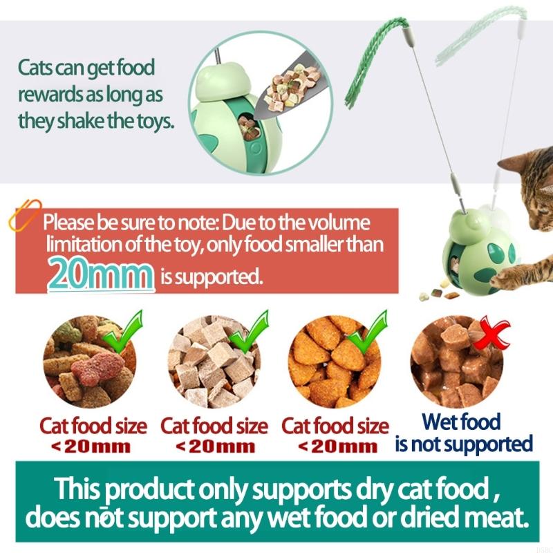 Cats Feeder Teasing Tumblers Training with Kibble Feeder Toy Multifunctional Treat Dispenser Cats Exercise