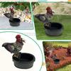 Fountains Yard Art Decor Owl Water Funny Crow Water Yard Statue Rooster Outdoor