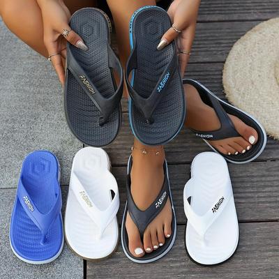 Летние мужские и женские домашние и уличные тапочки, модные шлепанцы ярких цветов, летние пляжные тапочки с мягкой подошвой