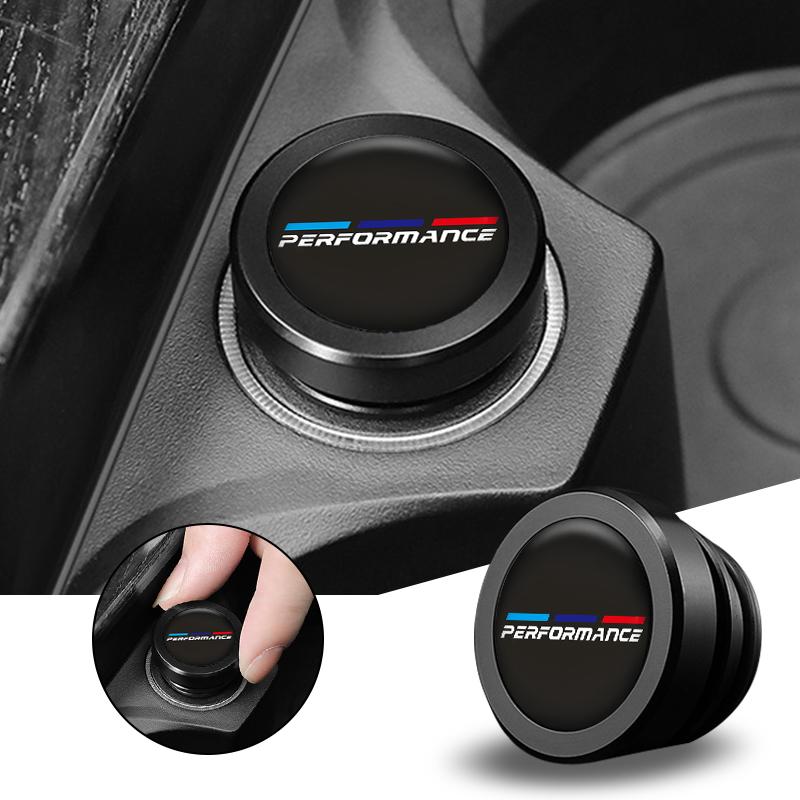 MLKJ3 Metal Car Cigarette Lighter Dust-proof Cover Decoration Cap For For BMW M Performance E46 E90 F10 F30 X3 F20 E46 E60 Accessories