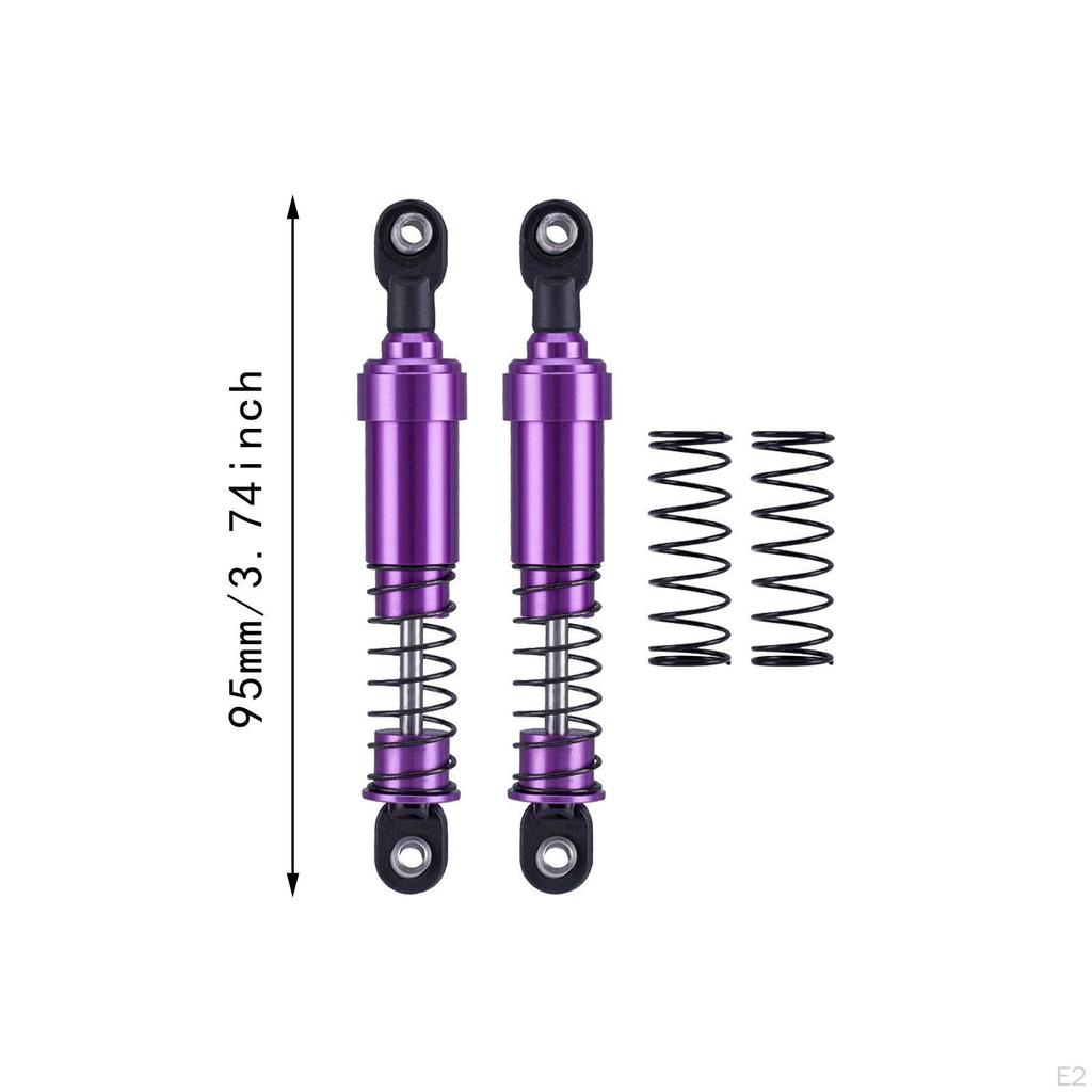 2 Pieces 1/10 RC Car Shock Absorber Damper Accessory Metal Spring,Spare Parts,for Trucks,Vehicles