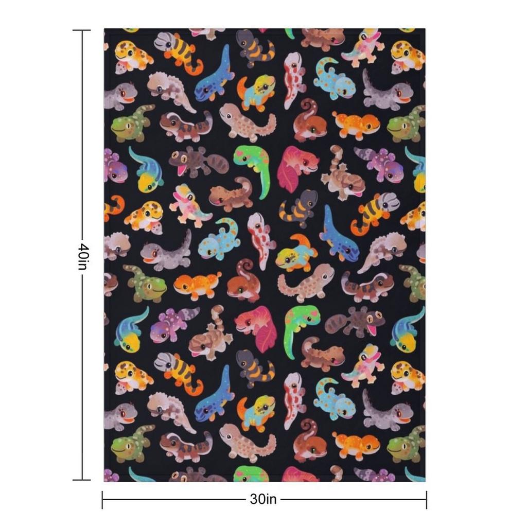 Gecko Throw Blanket Nap Bed linens Stuffeds halloween Blankets