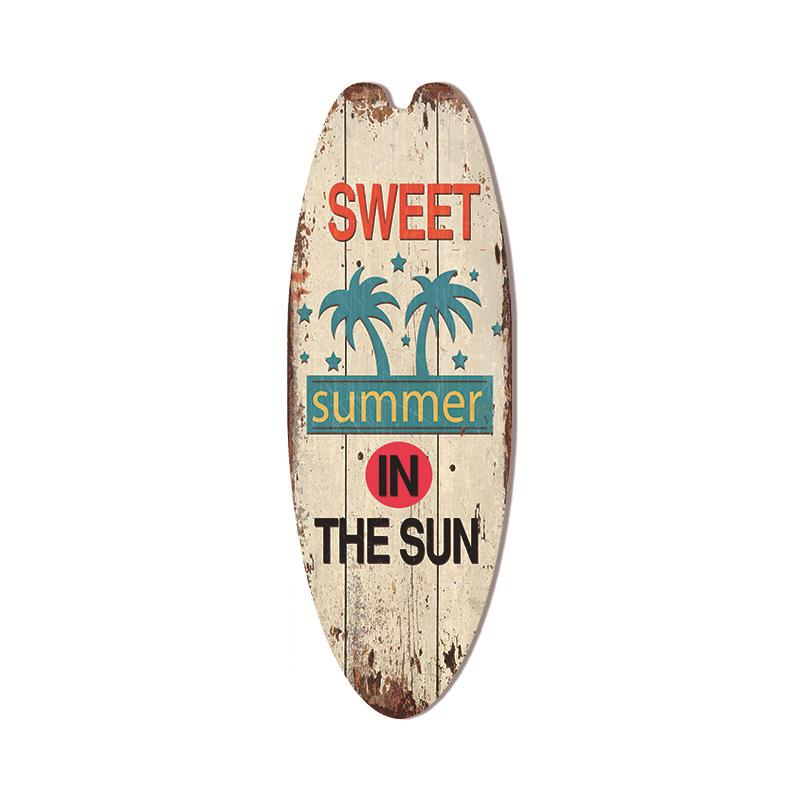 Гавайская подвеска в виде доски для серфинга, пляжное настенное украшение, вывеска