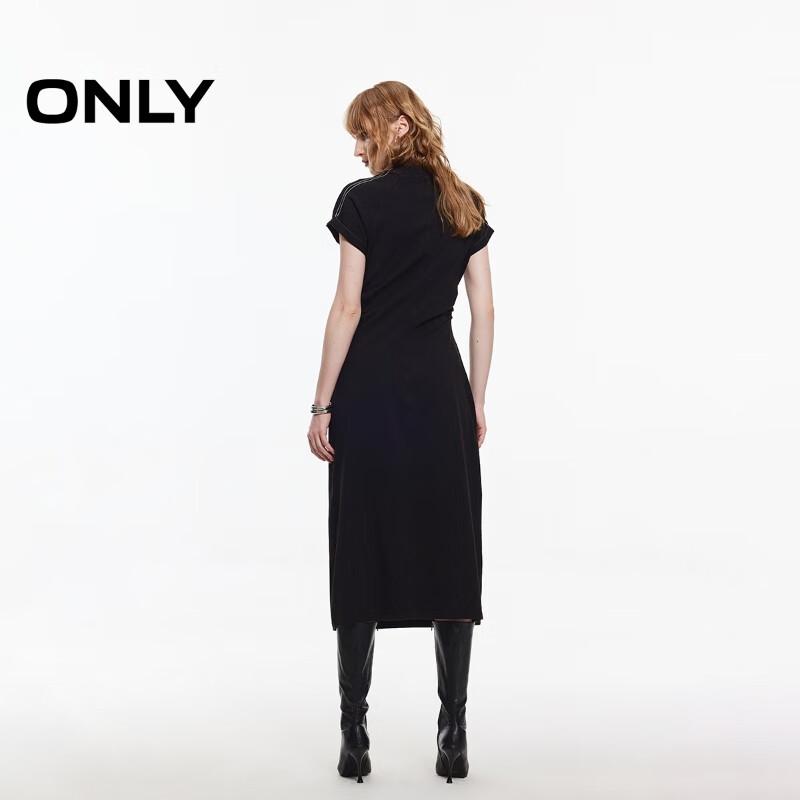 ONLY Women's 2025 Spring Round Neck Raglan Short Sleeve Long Dress