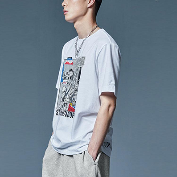 Li Ning X Star Wars Sports Casual Short Sleeve T-Shirt Men Tops White AHSR335-5