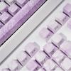 Xiaomi Фиолетовая Роза Побережье Гравировка Прозрачная Колпачок Клавиши PBT 131 Клавиша для 60/64/84/98/108 Механической Клавиатуры MX Переключатель
