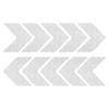 10PCS Car Reflective Sticker Warning Decals Arrow Sign Tape Stickers For Auto Tail Bar Bumper Trunk Safety Decoration Sticker