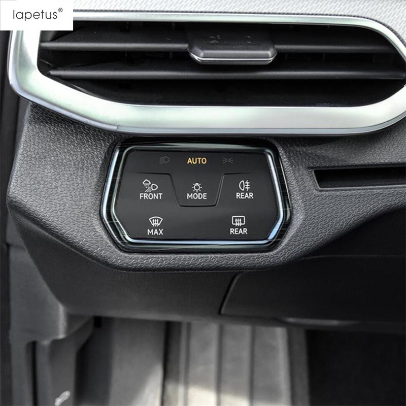 Для VW Volkswagen ID.4 ID4 - 2025 Панель переключателя фар автомобиля Накладка на кнопку Панель отделки Аксессуары из нержавеющей стали Интерьер