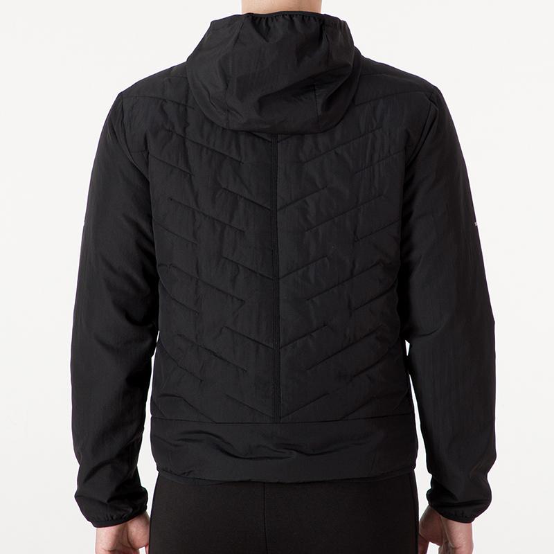 Nike Мужская ветрозащитная куртка с капюшоном для бега и тренировок Therma-FIT Черная DD5645-010