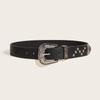 Vintage Star Rivet Belts Y2K Metal Buckle Punk Rock Belt Gothic Pu Waistband Belt Women Men Jeans Pants Decor Accessories