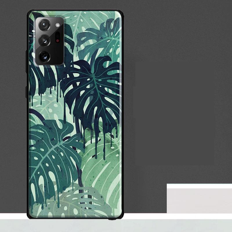 Tropical Monstera Leaves Case For Samsung Galaxy S23 S24 S25 Ultra S9 S10 S20 S21 S22 Plus S23 FE S25 FE Phone Cover