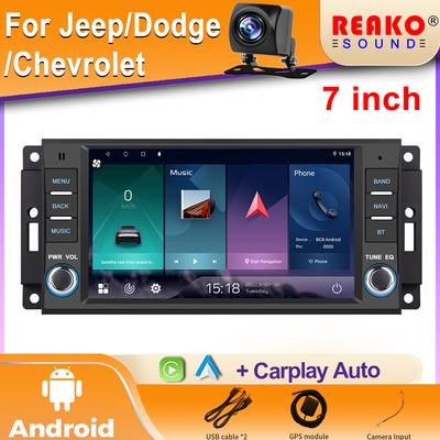 7-дюймовый Android автомобильный радиоприемник для Jeep поддерживает сеть 4G Wifi Carplay DSP Mirror Link GPS навигация автомобильный DVD-плеер для автомобиля