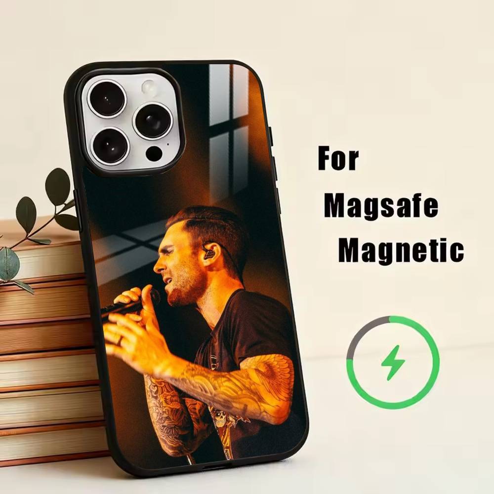 Чехол для телефона M-Maroon 5 для iPhone17,16,15,14,13,12,11 Plus,Pro Магнитный с беспроводной зарядкой Magsafe