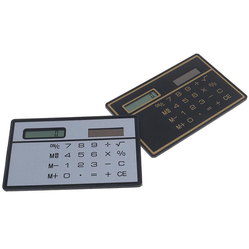 Mini Calculator Credit Card Size Stealth School Cheating Pocket Size 8 Digit
