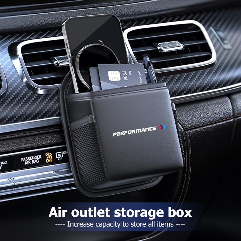 Car air outlet storage bag ID card bag double-layer storage bag For BMW 5 Series G30 G31 G32 G38 2021 2020 2019 2018 E46 E91