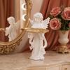yangyizhi Little Angel Jewelry Tray, Resin Statue Decorative Dish for Keys, Earrings, Necklace, Desktop Organizer Bedroom, Living Room, Entryway Table