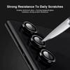 9D изогнутое защитное стекло для камеры Samung Galaxy S24 Ultra S23 FE S22 Plus A15 A25 A35 A55 A14 A24 A34 A54 Z раза 5 Z флип 6 кольцо Matel крышка объектива