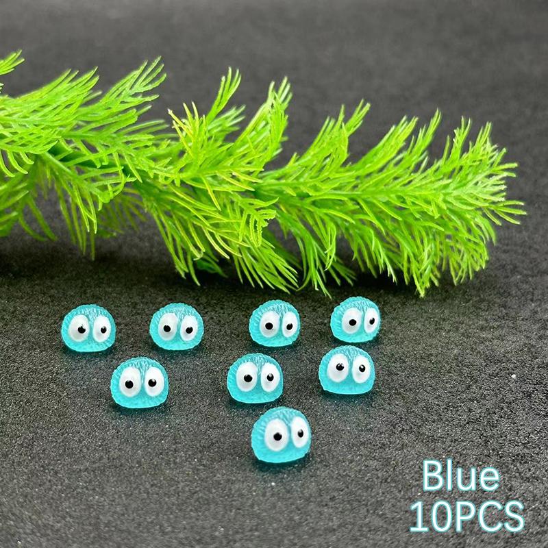 10 шт. светящихся брикетов, эльфийские черные шары, фигурка утки-спрайта, домашний декор, светящаяся миниатюрная фея, аксессуары для украшения сада