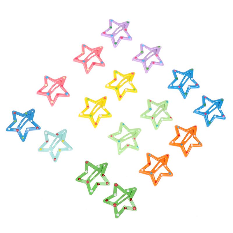 Звездный стиль Конфетный цвет Детские заколки для волос Заколки Девочка Bb Заколка для волос Аксессуары для волос