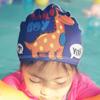 Cartoon Cute Cartoon Children Swimming Cap Cute Baby Ear Protector Calico Swim Cap Kids Swim Caps