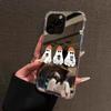 Halloween Retro Ghost Pattern Mirror Acrylic Phone Case For iPhone 17 16 15 Pro Max 14 13 12 11 XS X XR 7 8 Plus Bumper Cover