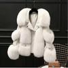Winter New Imitation Fox Hair Short Light Coat Temperament Celebrity Locomotive Wind Fur Coat Women