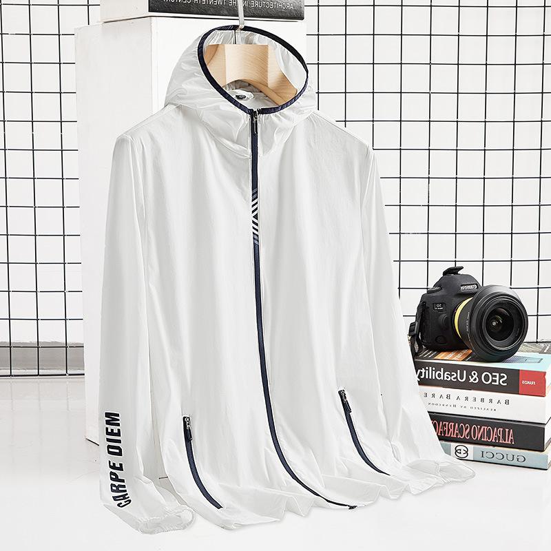 Men's and Women's Summer Skin Clothing Ultra-thin Breathable Sunscreen Clothing Outdoor Beach Cycling Windproof Jacket Women