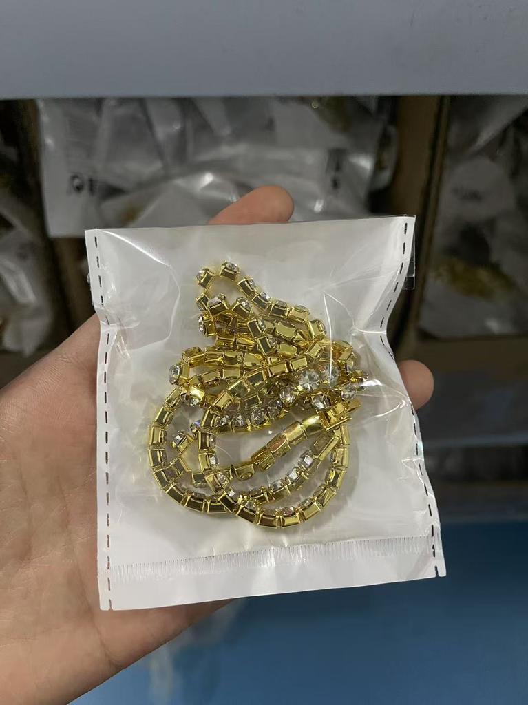 Популярные хиты продаж, однорядные изделия с кристаллами в стиле хип-хоп, европейские и американские модные мужские аксессуары, инкрустированные бриллиантами, панк-ожерелья.