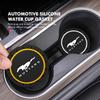 For Ford 2Pcs Car Logo Silicone Coaster Anti-Slip Water Cup Drink Mats Auto Accessories Escort KA Flex Everest KA Expedition