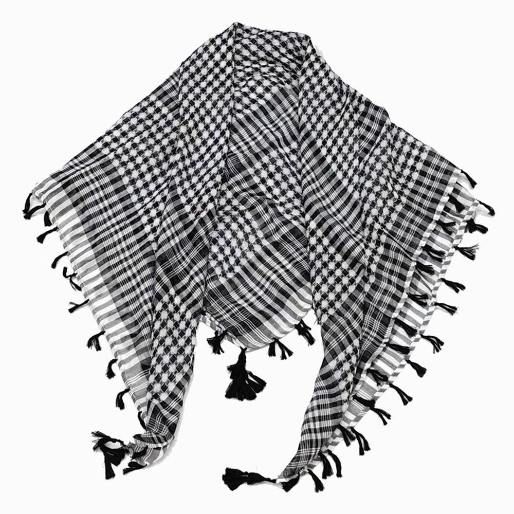 with Tassel Head Neck Scarf Costume Desert Scarf Arabic Scarf Arab Shemagh Headscarf  for Men Women