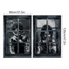 2-Piece Halloween Zombie Ghost Decor Bloody Window Scary Backdrop Outdoor Horror Hanging Cloth Spooky Party Supplies