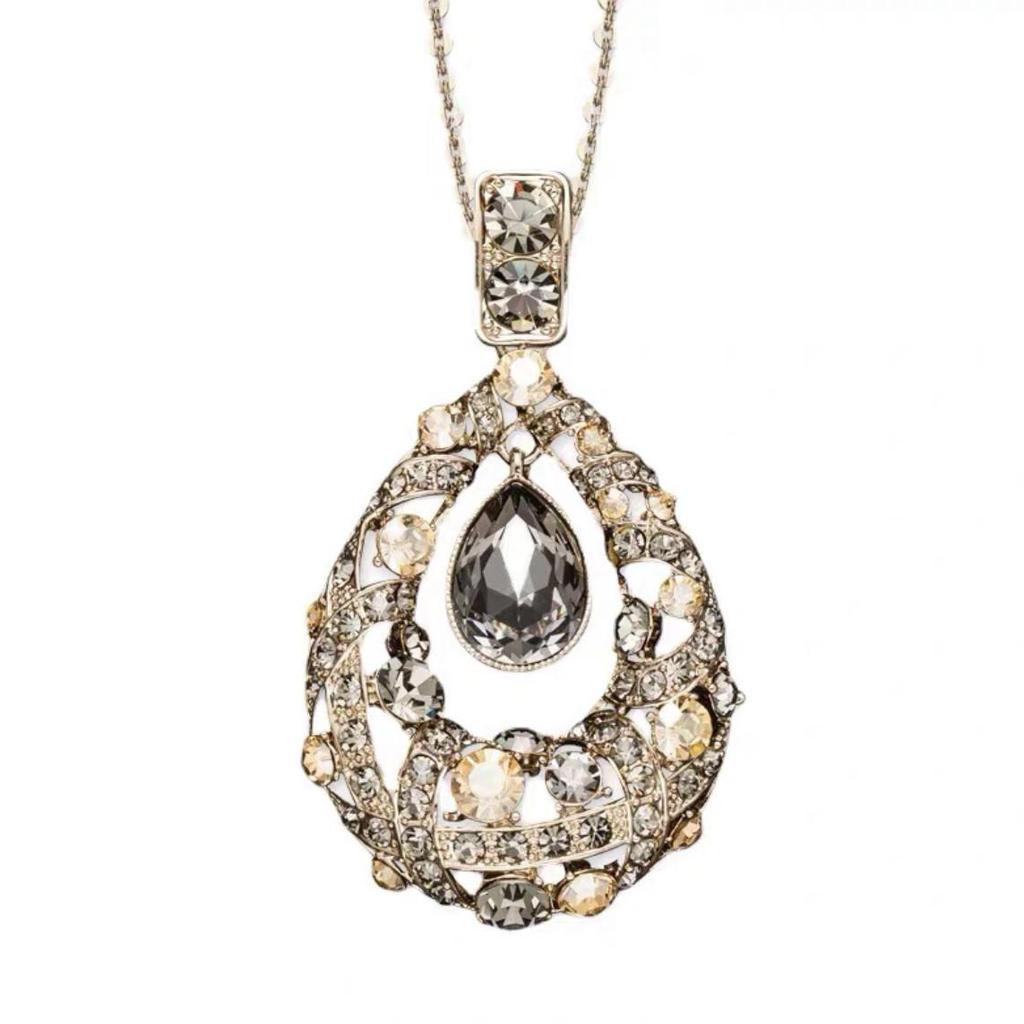 Элегантное длинное ожерелье для женщин - Универсальная цепочка для свитера на осень/зиму, Модный аксессуар высокого класса