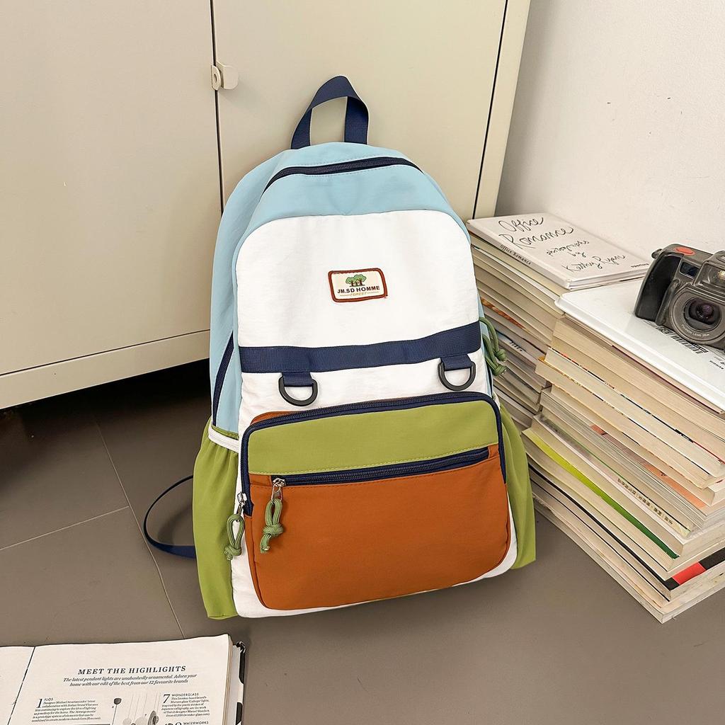 Модный детский рюкзак в стиле колор-блок - Милый и прочный для младших школьников и школьниц