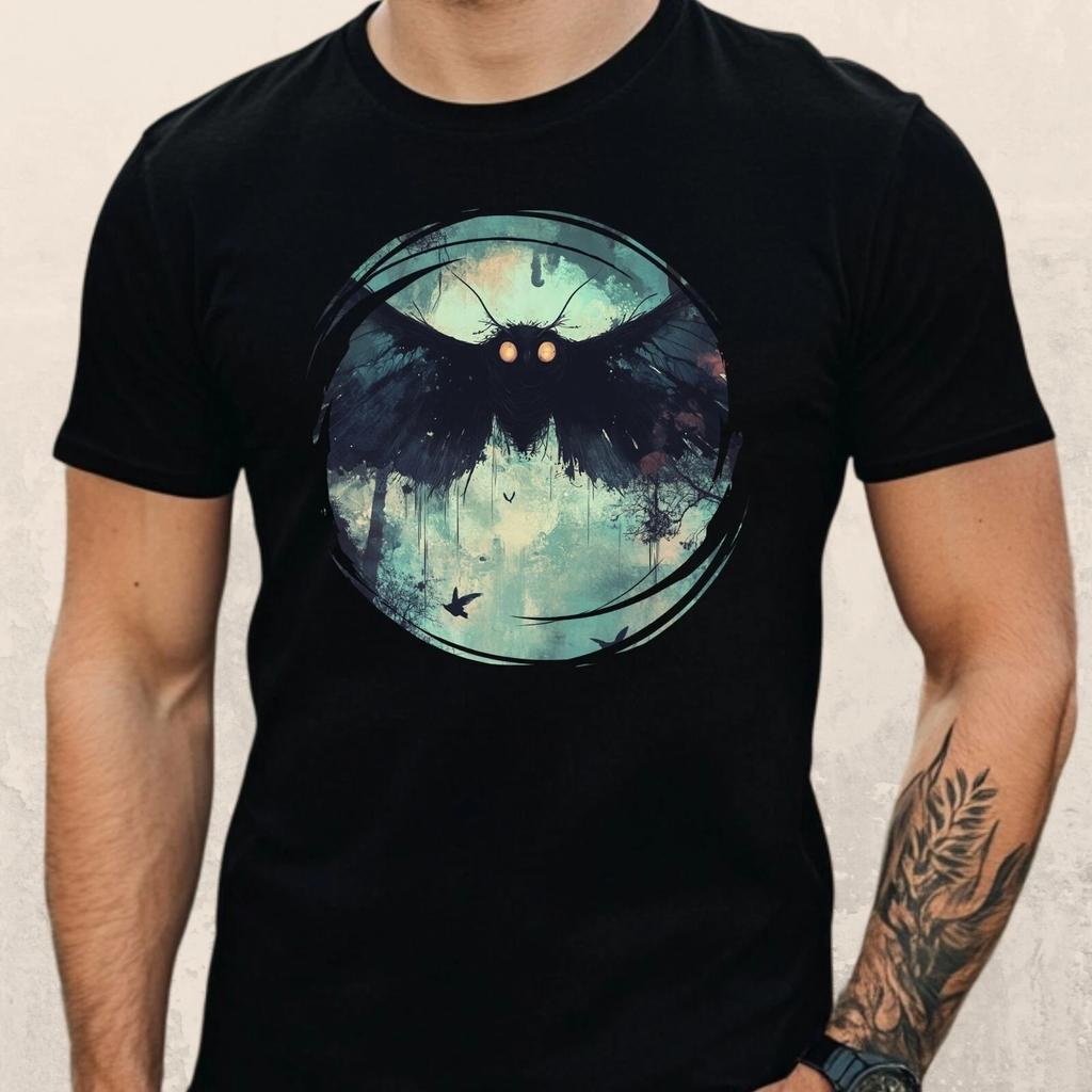 T-Shirt Herren Mothman Motiv Baumwolle Größe S bis 5XL