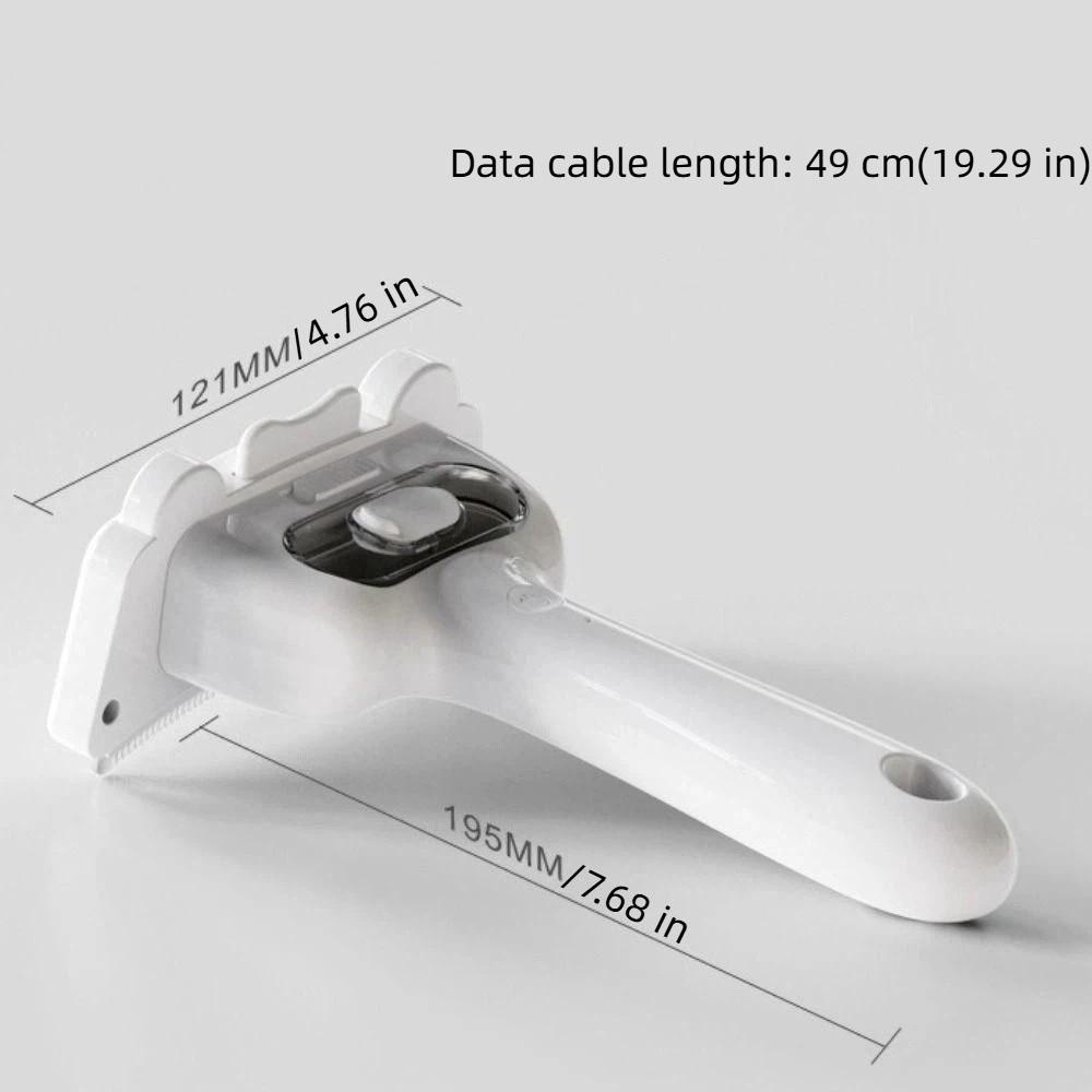 Multi-functional Pet Hair Remover Brush USB Rechargeable Detachable Pet Massage Comb Self-cleaning Long-lasting Battery Life