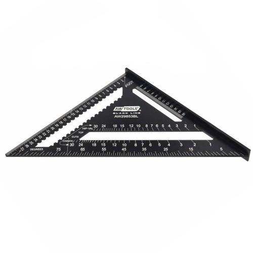 AW Tools Black Line Aluminium CarpenterÂ´s Square
