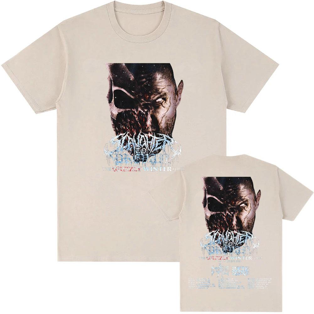 The Grizzly Winter Tour 2026 T-shirt Rock Band SLAUGHTER TO PREVAIL Tshirts Hip Hop Unisex Streetwear Cotton Short Sleeve Tees