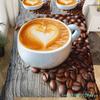 Пододеяльник с изображением кофейного напитка Queen King Cartoon Coffee Drink Cup Print Комплект постельного белья Coffee Lover Cover Modern Brown Quilt Cover