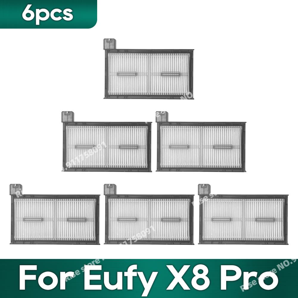 Совместимо для робота-пылесоса Eufy X8 Pro SES, мешки для пыли, аксессуары, основная боковая щетка, сменная салфетка для мытья