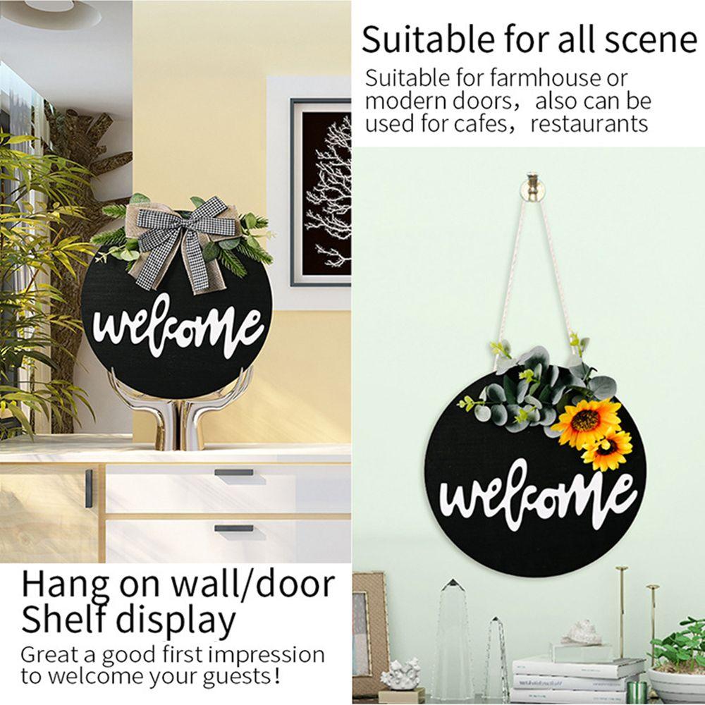 Gift Hanging Home Decor Welcome Wreath Sign Welcome Home Sign Front Door Decor Sunflower & Bow