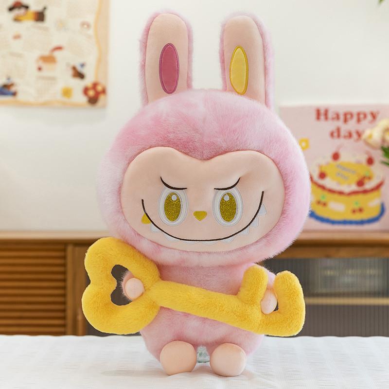 Plush Toy Labubu With Pp Cotton Filling For Childrens Birthday Gift